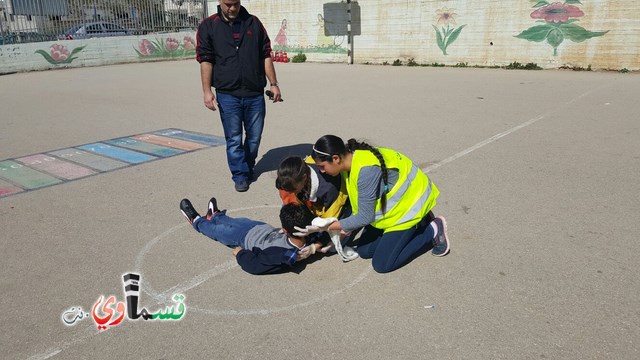 كفرقاسم : نظام وانتظام ومسؤولية في التمرين المدني في مدرسة جنة ابن رشد الابتدائية 